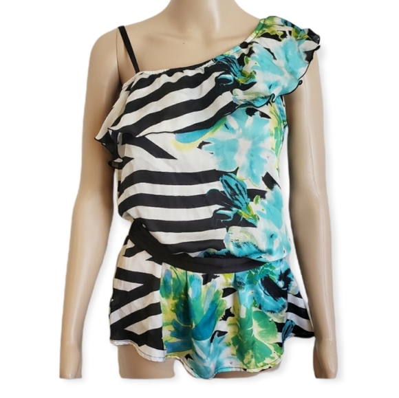 Floral Striped Top - Picture 1 of 8